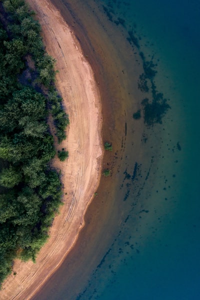 海滩鸟瞰图